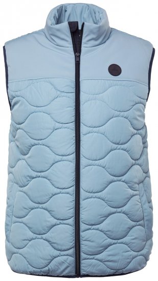 Boston Park 099 Quiltet vest med syntetisk dun Pudderblå - Jakker - Jakker i store størrelser, 2XL- 12XL