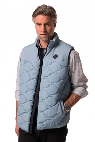Boston Park 099 Quiltet vest med syntetisk dun Pudderblå - Jakker - Jakker i store størrelser, 2XL- 12XL