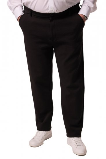 Men+ 207 Bilbao Flexlastic Jersey-chinos Sort - Habitter og blazere - Habitter og jakkesæt i store størrelser