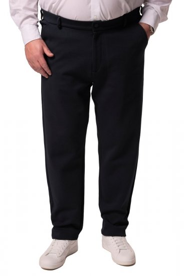 Men+ 207 Bilbao Flexlastic Jersey-chinos Mørkeblå - Habitter og blazere - Habitter og jakkesæt i store størrelser