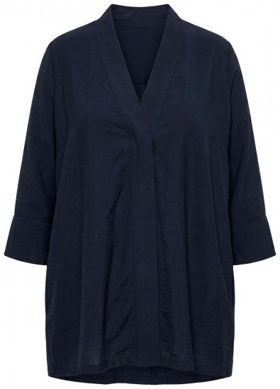 Ulla Popken 840210 Cardigan Mørkeblå - Cardigans - Cardigans i store størrelser