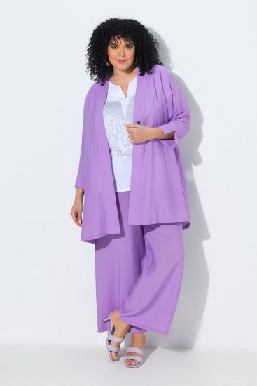 Ulla Popken 840210 Cardigan Lilla - Cardigans - Cardigans i store størrelser