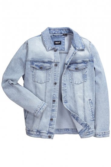 Men+ 394 Denimjakke med brystlommer Lyseblå - Jakker - Jakker i store størrelser, 2XL- 12XL