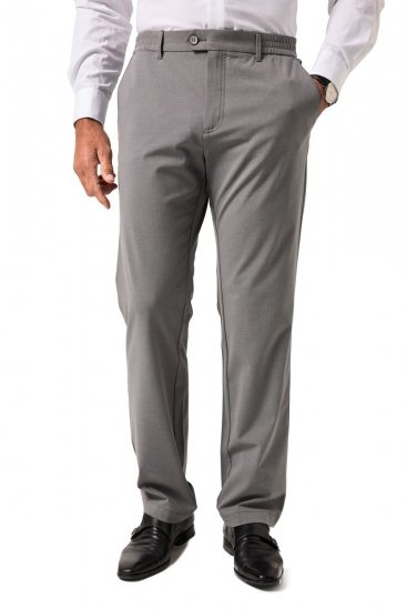 JP1880 Business Trousers Flexnamic Light Grey - Jeans og bukser - Herrejeans og bukser i store størrelser W40-W70