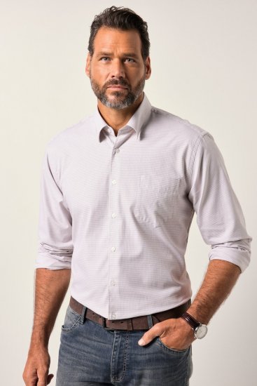 JP1880 Business Shirt Long Sleeve Pink - Skjorter - Skjorter til store mænd 2XL- 8XL