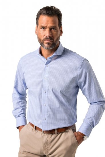 JP1880 Business Shirt Long Sleeve Ice Blue - Skjorter - Skjorter til store mænd 2XL- 8XL