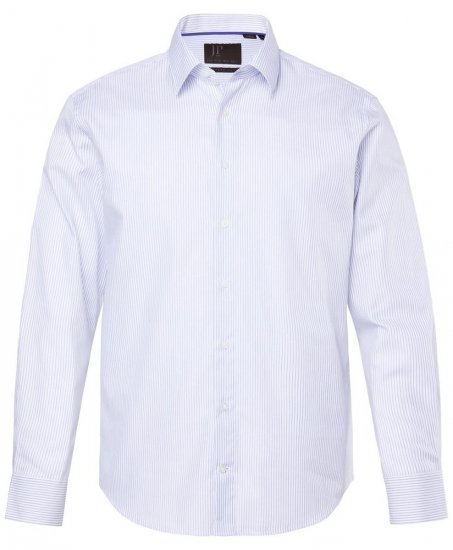 JP1880 Business Shirt Long Sleeve Striped Snow White - Skjorter - Skjorter til store mænd 2XL- 8XL