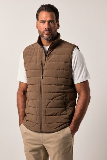 JP1880 840619 Let vatteret vest Gråbrun - Jakker - Jakker i store størrelser, 2XL- 12XL
