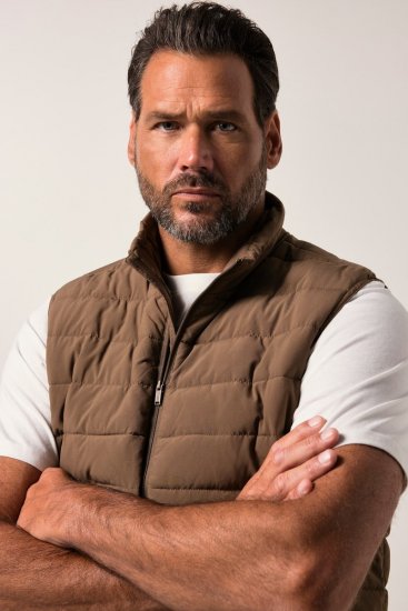 JP1880 840619 Let vatteret vest Gråbrun - Jakker - Jakker i store størrelser, 2XL- 12XL