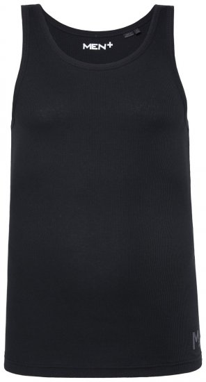 Men+ 620 Tanktop i ribstrik Sort - T-shirts - T-shirts i store størrelser - 2XL-14XL