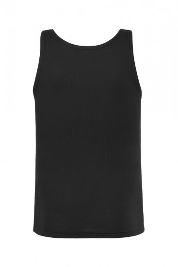 Men+ 620 Tanktop i ribstrik Sort - T-shirts - T-shirts i store størrelser - 2XL-14XL