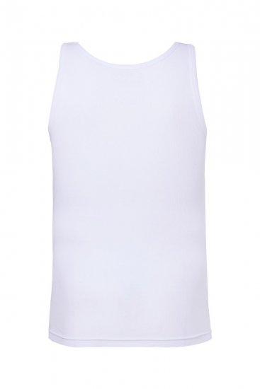 Men+ 620 Tanktop i ribstrik Hvid - T-shirts - T-shirts i store størrelser - 2XL-14XL