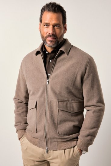 JP1880 Blouson Jacket Lightweight and Warm Brown - Jakker - Jakker i store størrelser, 2XL- 12XL