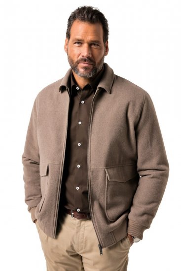 JP1880 Blouson Jacket Lightweight and Warm Brown - Jakker - Jakker i store størrelser, 2XL- 12XL