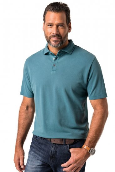 JP1880 Polo Shirt Short Sleeve Pique VIntage Teal - Polotrøjer - Polotrøjer 2XL-8XL
