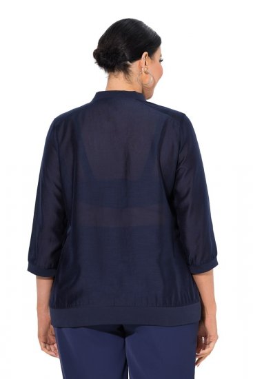 Ulla Popken 841127 Bluse Mørkeblå - Bluser - Bluser i plus size til hverdag