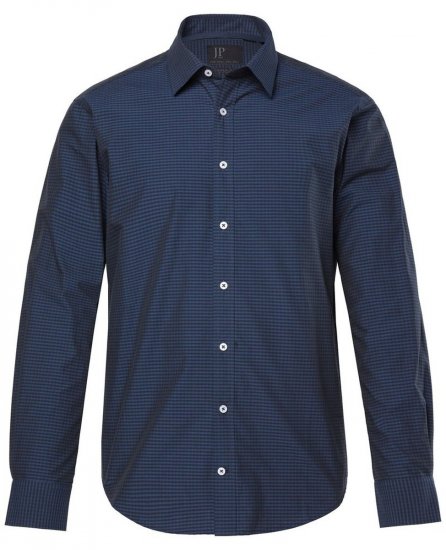 JP1880 Shirt Long Sleeve Kent Collar Navy - Skjorter - Skjorter til store mænd 2XL- 8XL