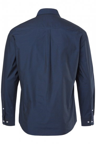 JP1880 Shirt Long Sleeve Kent Collar Navy - Skjorter - Skjorter til store mænd 2XL- 8XL