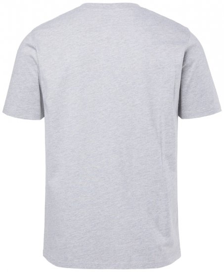 JP1880 T-shirt Short Sleeve Chest Print Grey Melange - T-shirts - T-shirts i store størrelser - 2XL-14XL