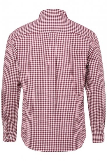 JP1880 Checked Flannel Shirt Long Sleeve Light Red - Skjorter - Skjorter til store mænd 2XL- 8XL