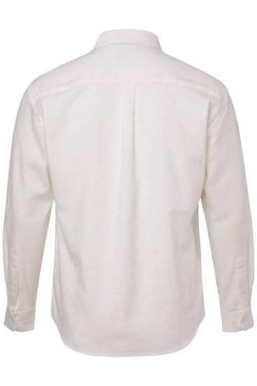 JP1880 Checked Flannel Shirt Long Sleeve Creamy White - Skjorter - Skjorter til store mænd 2XL- 8XL