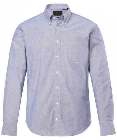 JP1880 Oxford Shirt Long Sleeve Denim Blue - Skjorter - Skjorter til store mænd 2XL- 8XL
