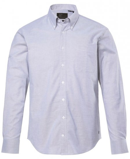 JP1880 Oxford Shirt Flexnamic Long Sleeve Grey - Skjorter - Skjorter til store mænd 2XL- 8XL