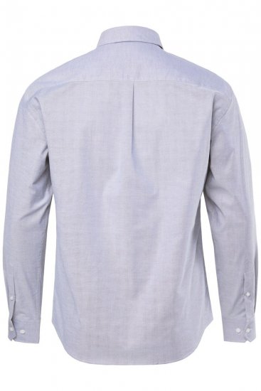 JP1880 Oxford Shirt Flexnamic Long Sleeve Grey - Skjorter - Skjorter til store mænd 2XL- 8XL