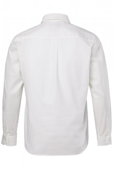 JP1880 Oxford Shirt Flexnamic Long Sleeve Snow White - Skjorter - Skjorter til store mænd 2XL- 8XL