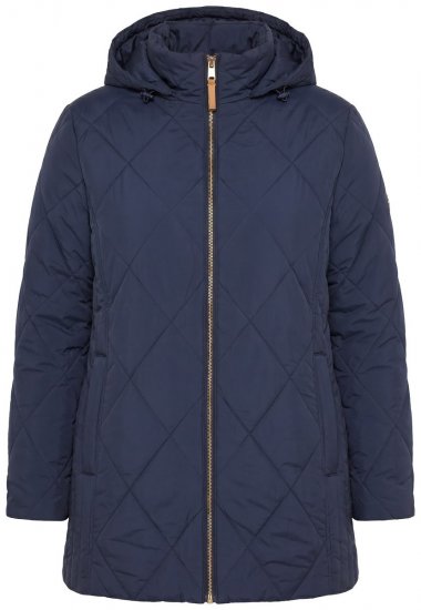 Ulla Popken 841360 Quiltet jakke Mørkeblå - Jakker - Dame jakker i store størrelser