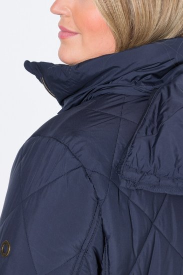 Ulla Popken 841360 Quiltet jakke Mørkeblå - Jakker - Dame jakker i store størrelser
