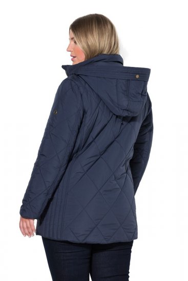 Ulla Popken 841360 Quiltet jakke Mørkeblå - Jakker - Dame jakker i store størrelser