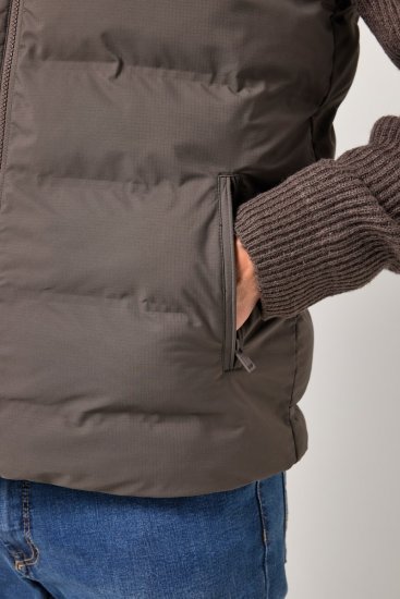 JP1880 841361 Laserquiltet vest Mokkabrun - Jakker - Jakker i store størrelser, 2XL- 12XL