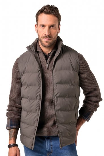 JP1880 841361 Laserquiltet vest Mokkabrun - Jakker - Jakker i store størrelser, 2XL- 12XL