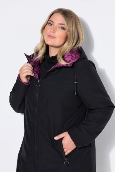 Ulla Popken 841398 Frakke Sort - Frakker - Frakker i store størrelser