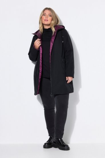 Ulla Popken 841398 Frakke Sort - Frakker - Frakker i store størrelser