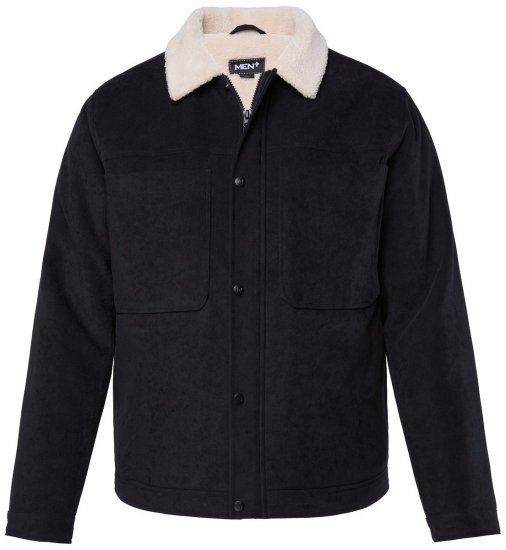 Men+ 545 Jakke med teddykrave Sort - Jakker - Jakker i store størrelser, 2XL- 12XL