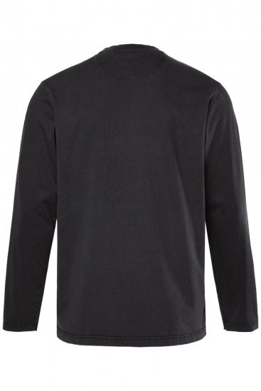 Men+ 612 Langærmet T-shirt Denim Brand Company Sort - T-shirts - T-shirts i store størrelser - 2XL-14XL