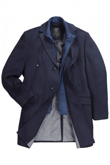 JP1880 Coat Flexnamic With Removable Insert Navy - Jakker - Jakker i store størrelser, 2XL- 12XL