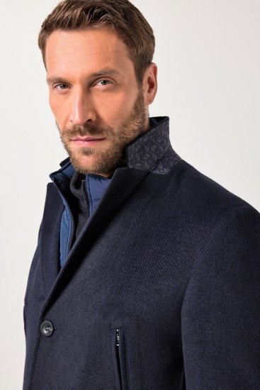 JP1880 Coat Flexnamic With Removable Insert Navy - Jakker - Jakker i store størrelser, 2XL- 12XL