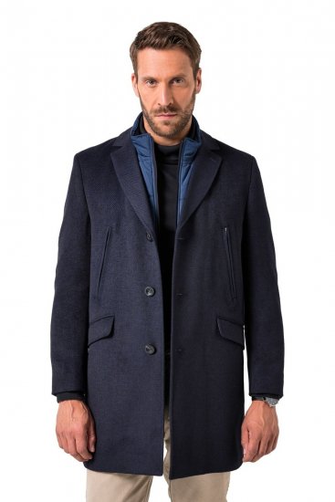 JP1880 Coat Flexnamic With Removable Insert Navy - Jakker - Jakker i store størrelser, 2XL- 12XL