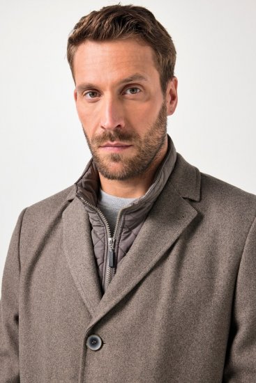 JP1880 Coat Flexnamic Quilted Insert Grey TALL - TALL jakker - TALL jakker med ekstra længde