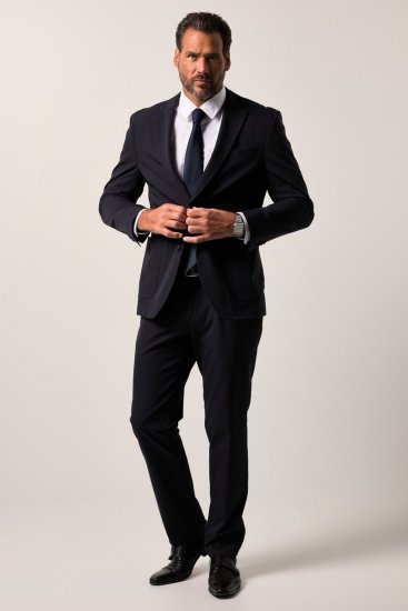 JP1880 Flexnamic Trousers Business Crease-resistant Navy - Jeans og bukser - Herrejeans og bukser i store størrelser W40-W70