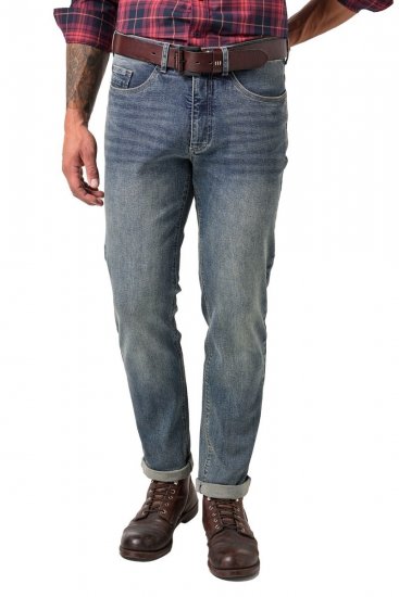 JP1880 FLEXNAMIC Modern Straight Fit Jeans Vintage Denim - Jeans og bukser - Herrejeans og bukser i store størrelser W40-W70