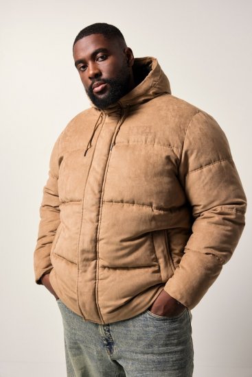 STHUGE Jacket Puffer With Warm Quilting Beige - Jakker - Jakker i store størrelser, 2XL- 12XL