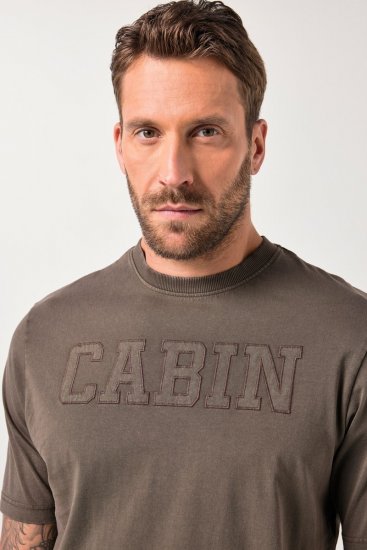 JP1880 T-Shirt Short Sleeve Cabin Mahogany Brown - T-shirts - T-shirts i store størrelser - 2XL-14XL