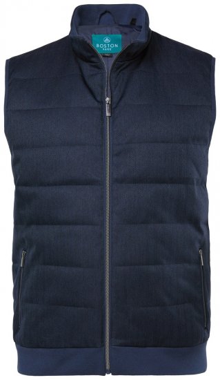 Boston Park 995 Tofarvet quiltet vest Mørkeblå - Jakker - Jakker i store størrelser, 2XL- 12XL