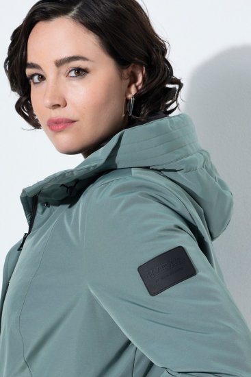 Ulla Popken 842008 Funktionsfrakke Grøn - Frakker - Frakker i store størrelser