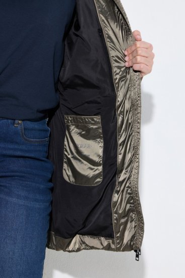 Ulla Popken 842013 Quiltet jakke Lysebrun - Jakker - Dame jakker i store størrelser