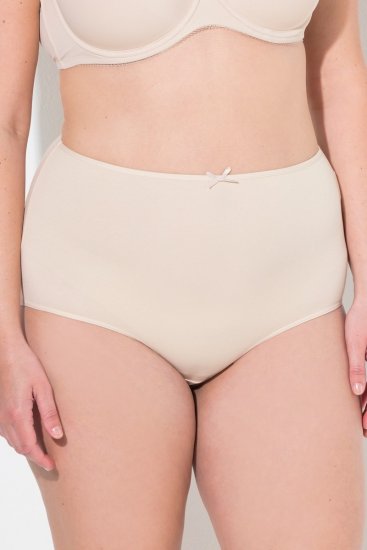 Ulla Popken 842435 Trusser med høj talje 3-pak Beige - Trusser - 